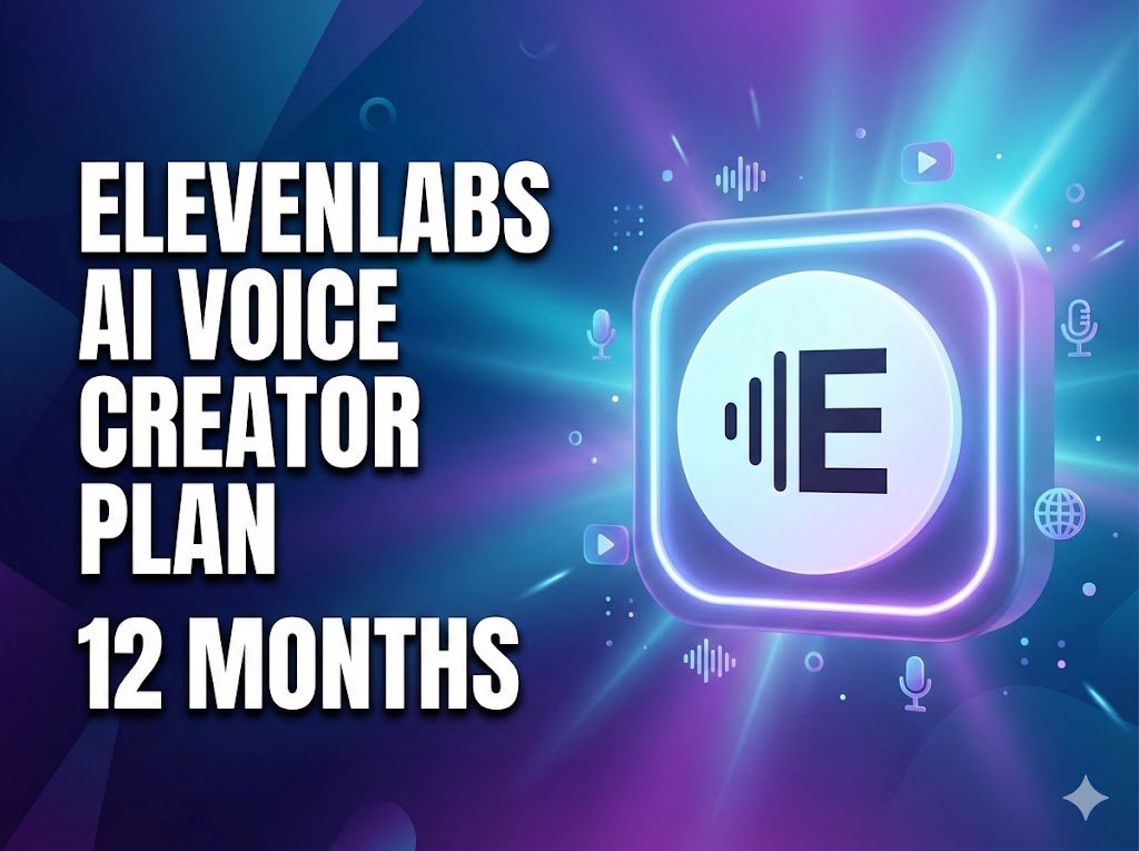 ElevenLabs AI Voice – 12 Months Creator Plan (Personal Email Activation)